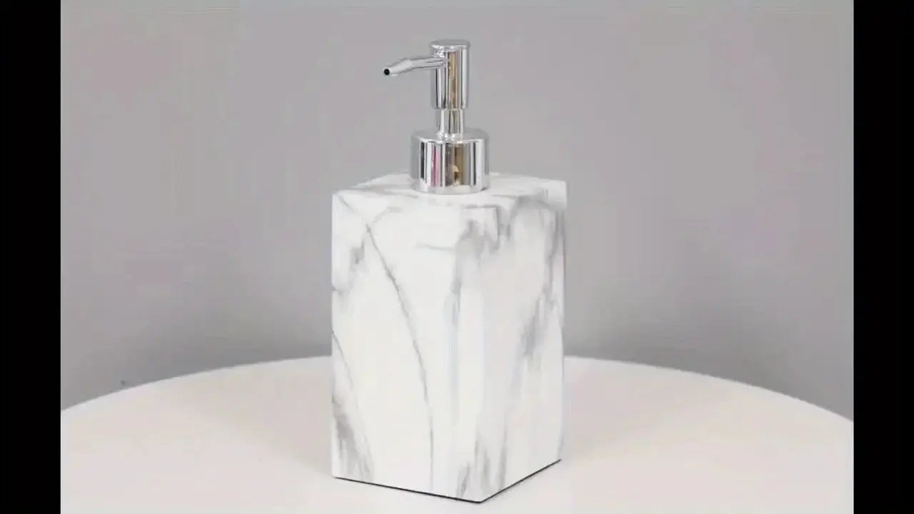 Hotel Bathroom Hand Sanitizer Refillable Bottle Simple and High-end Press Bottle Lotion Bottle Shampoo Shower Gel Empty Bottle by House Of Avana