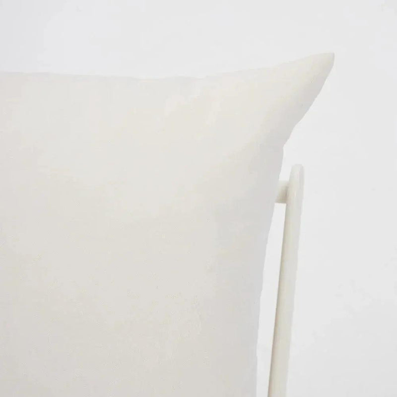 Modern Aluminum Garden Lounge Chair with Plush White Cushions by House Of Avana