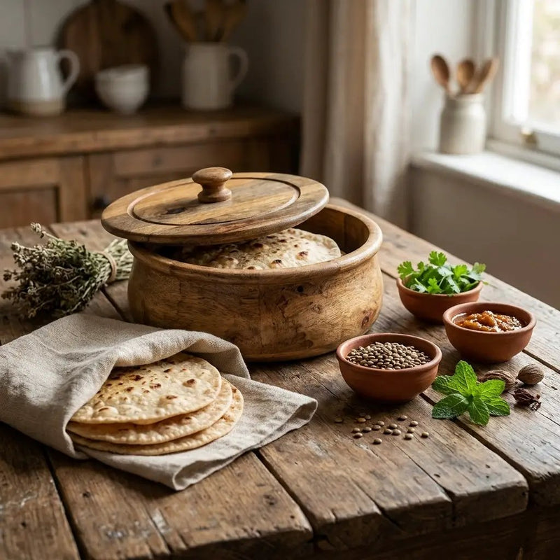 House of Avana Large Mango Wood Flat Bread Box by House Of Avana