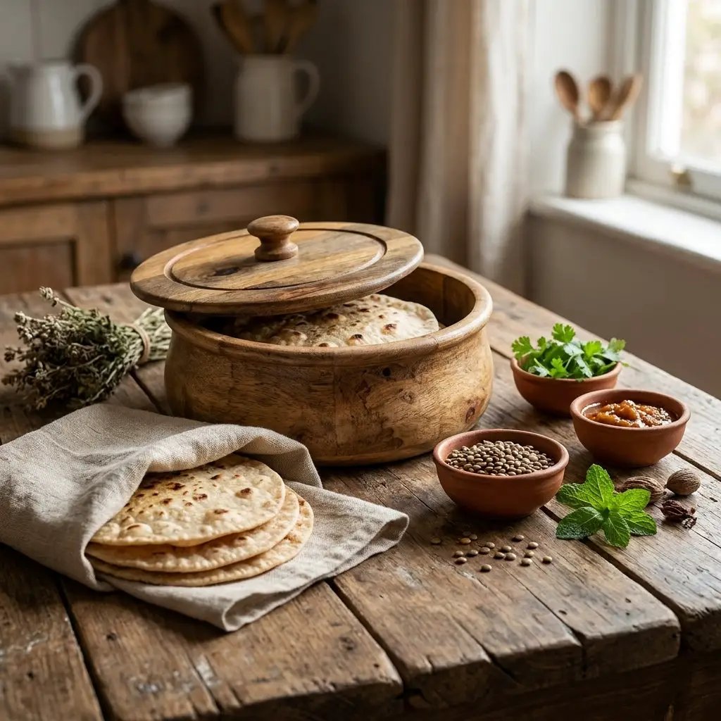 House of Avana Large Mango Wood Flat Bread Box by House Of Avana