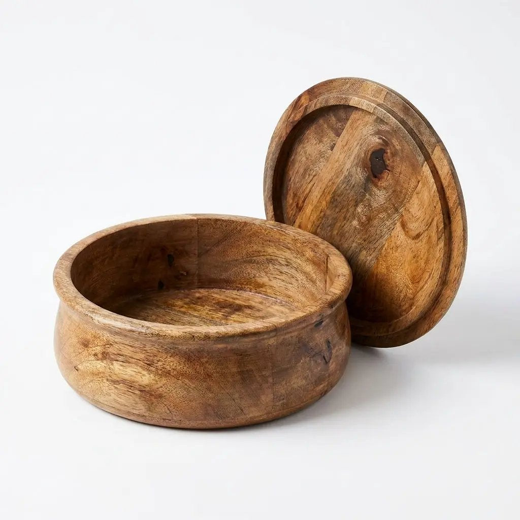 House of Avana Large Mango Wood Flat Bread Box by House Of Avana
