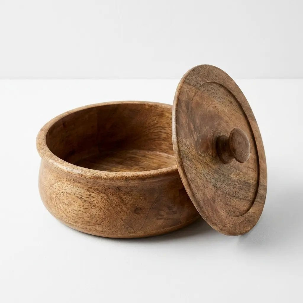 House of Avana Large Mango Wood Flat Bread Box by House Of Avana