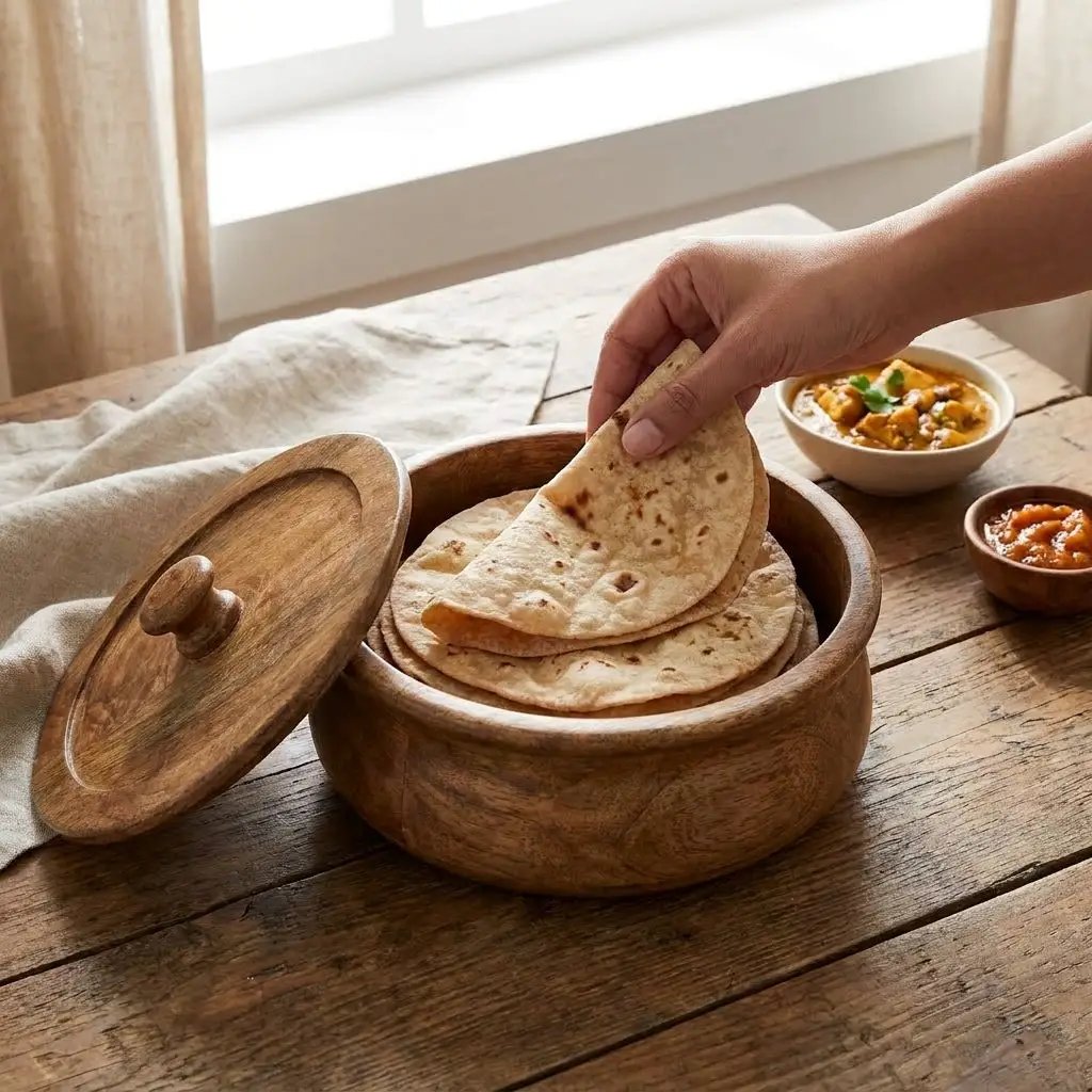 House of Avana Large Mango Wood Flat Bread Box by House Of Avana