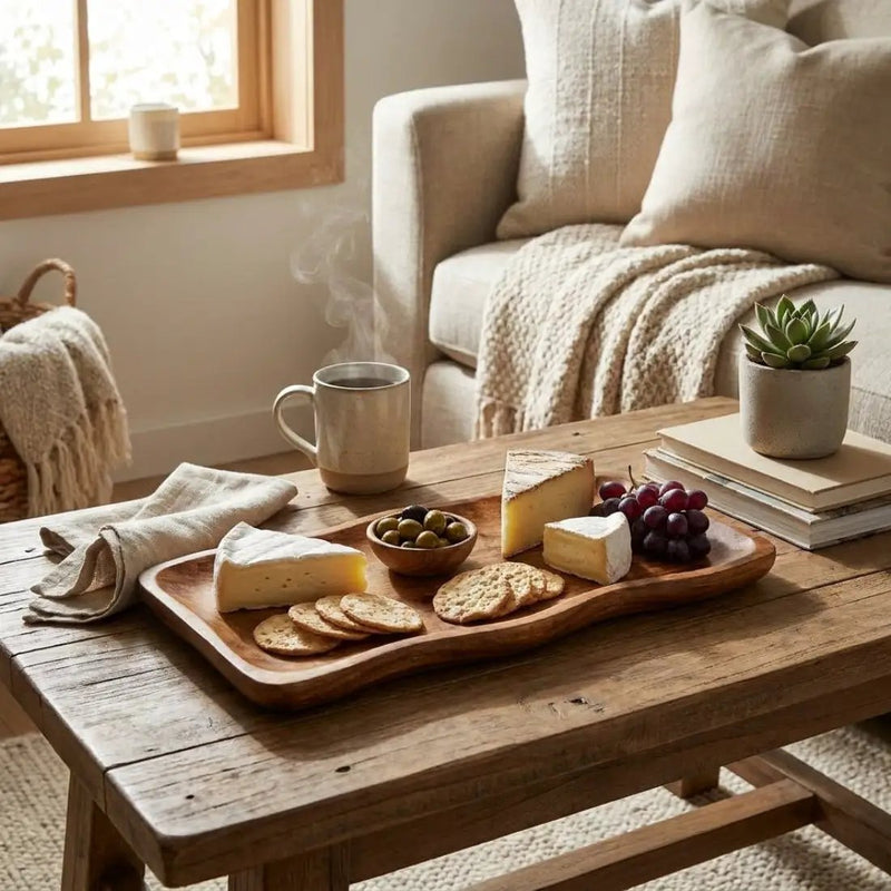 House of Avana Large Mango Wood Platter by House Of Avana