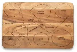 House of Avana Rectangular Mango Wood Cheese Platter by House Of Avana