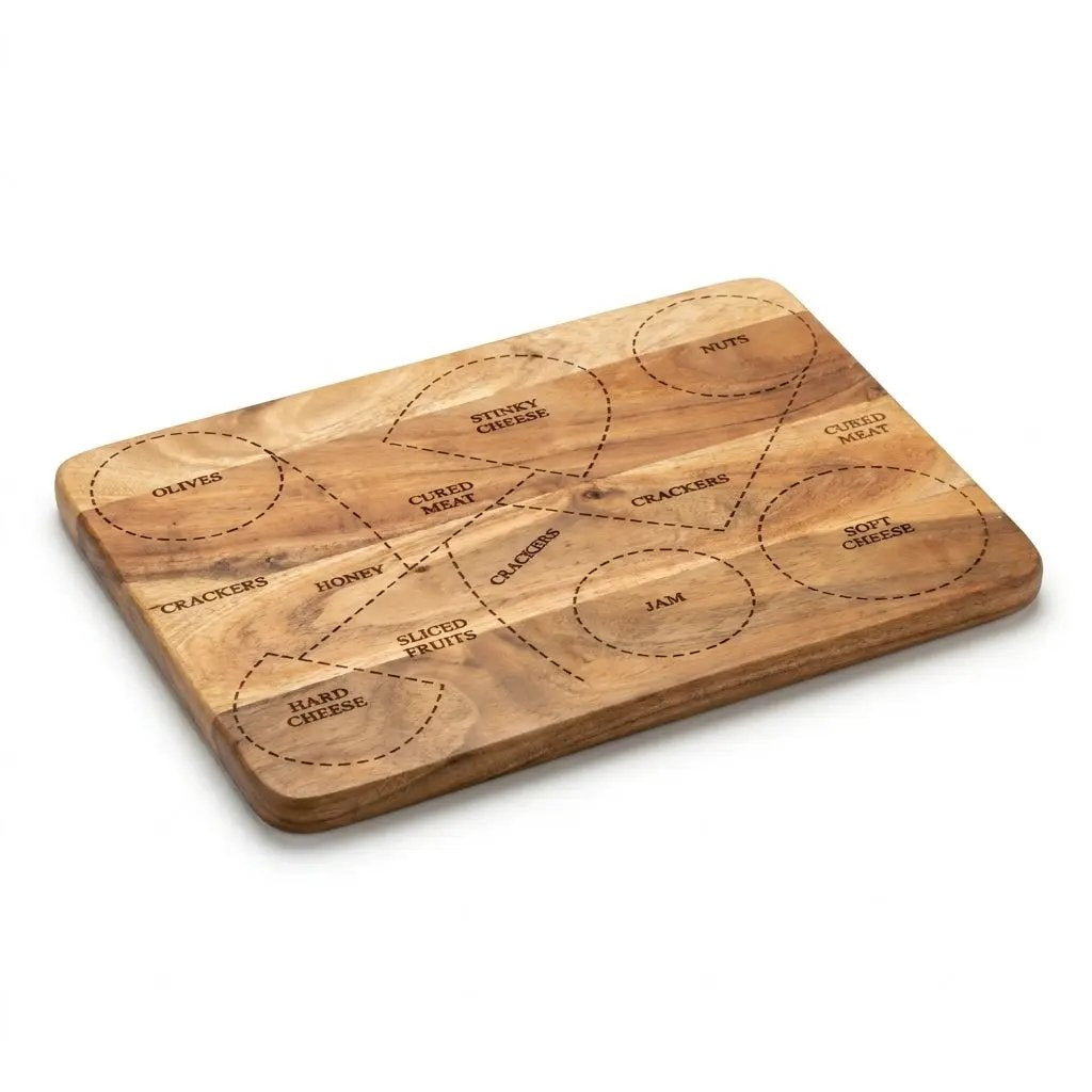 House of Avana Rectangular Mango Wood Cheese Platter by House Of Avana