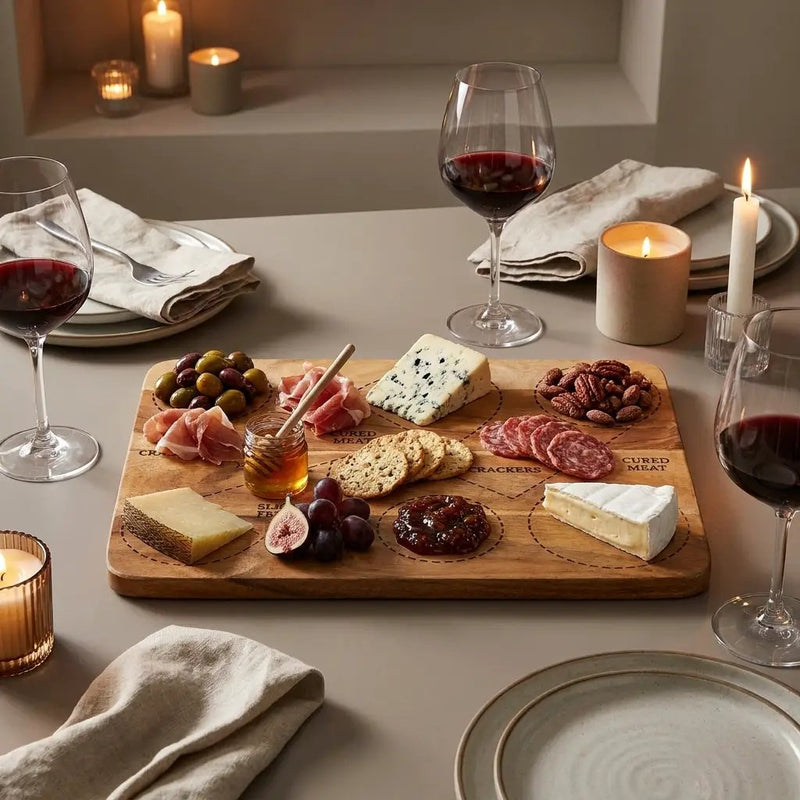 House of Avana Rectangular Mango Wood Cheese Platter by House Of Avana