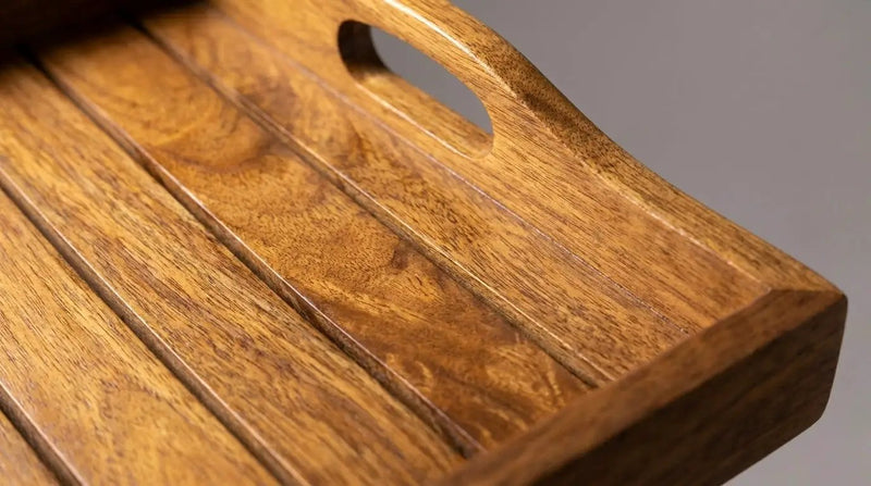 House of Avana Rectangular Mango Wood Serving Tray Large by House Of Avana