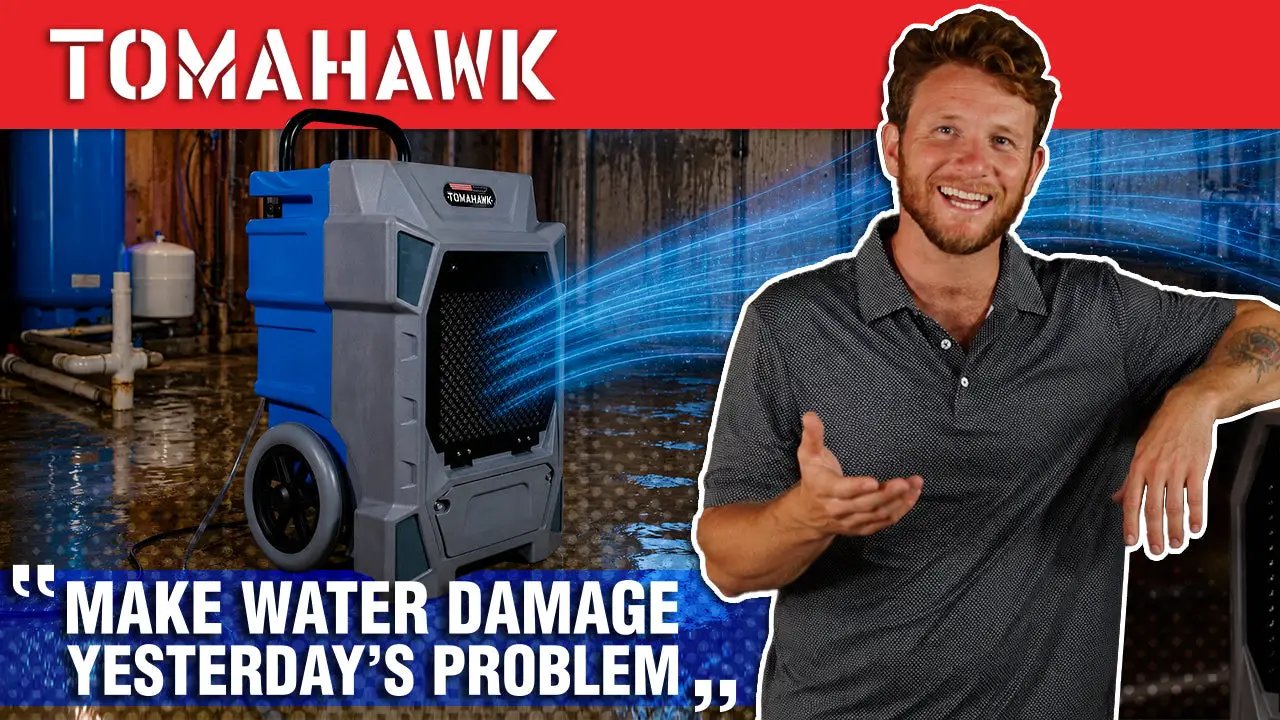 190 Pint Commercial Industrial Dehumidifier 7,000 ft² Rated LGR Integrated Pump Drain Hose by Tomahawk Power