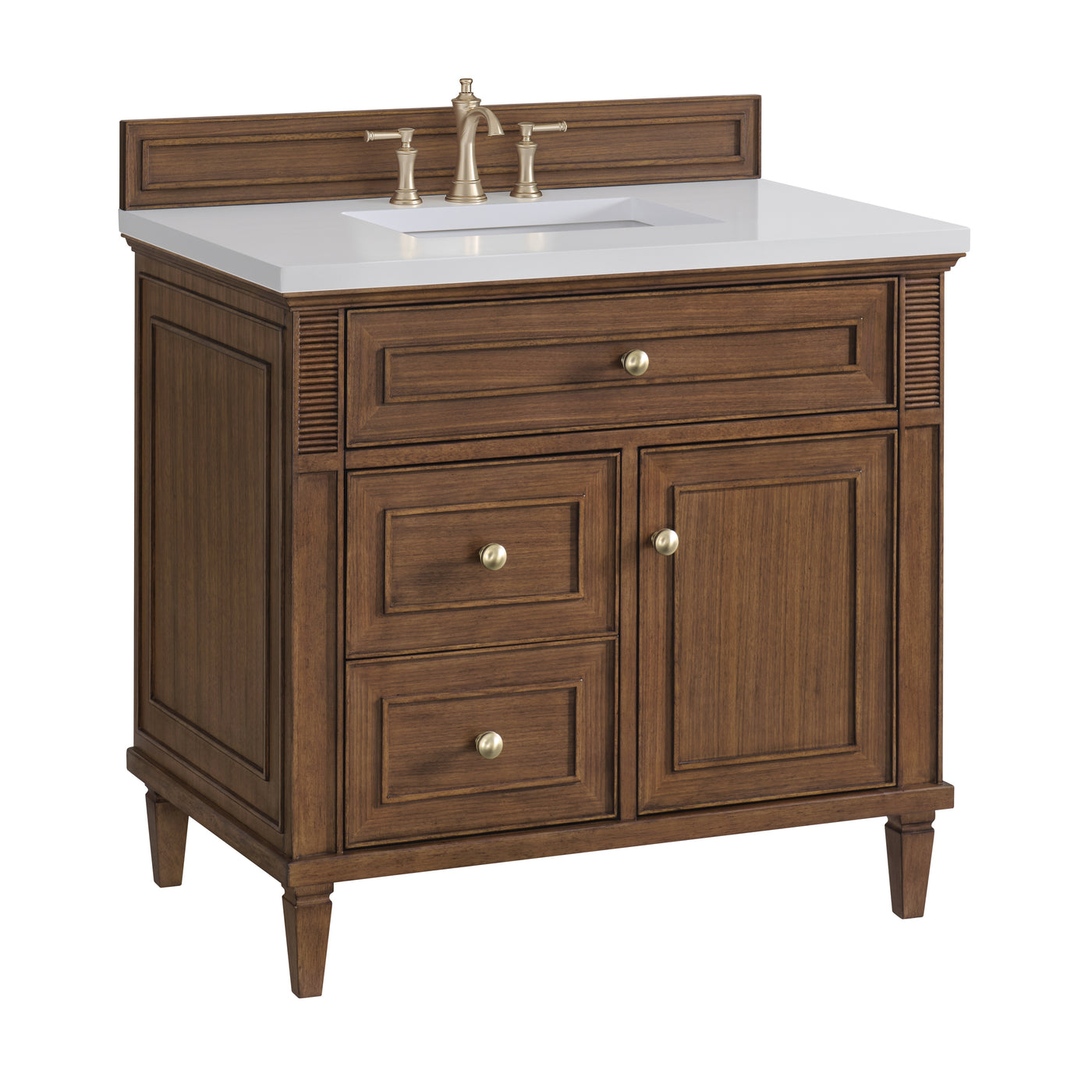 James Martin Lorelai 36" Single Bathroom Vanity, Mid-Century Walnut, view 16