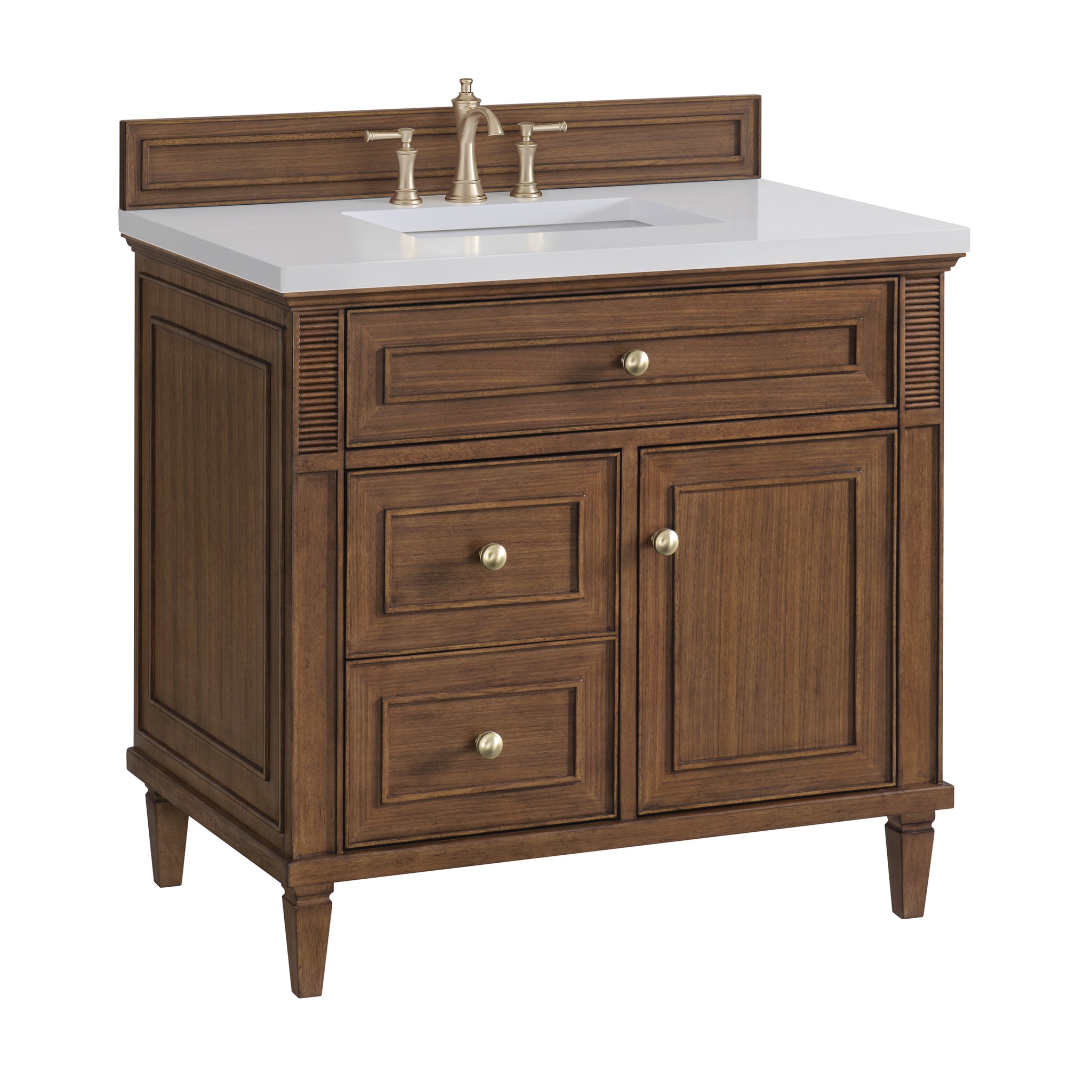 James Martin Lorelai 36" Single Bathroom Vanity, Mid-Century Walnut, view 16