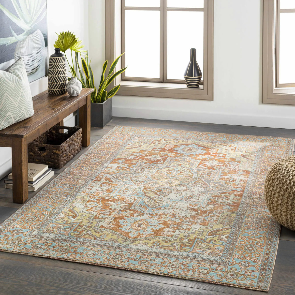 Hardwick Performance Outdoor Rug - Clearance, installed in a room 2