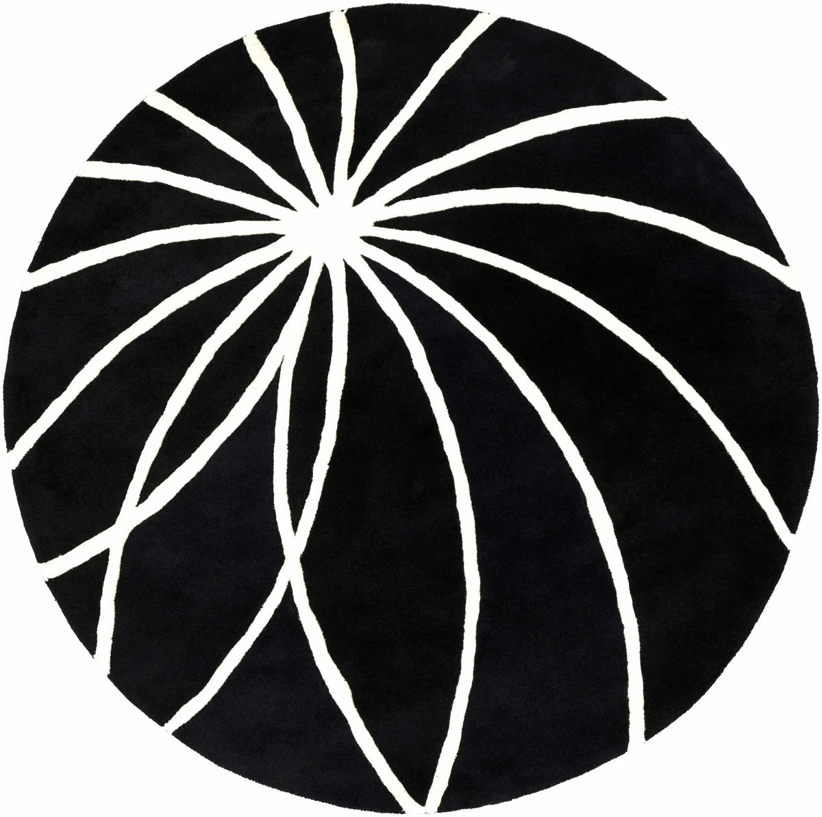 Davison Black Geometric Wool Carpet, photo 16 of 23