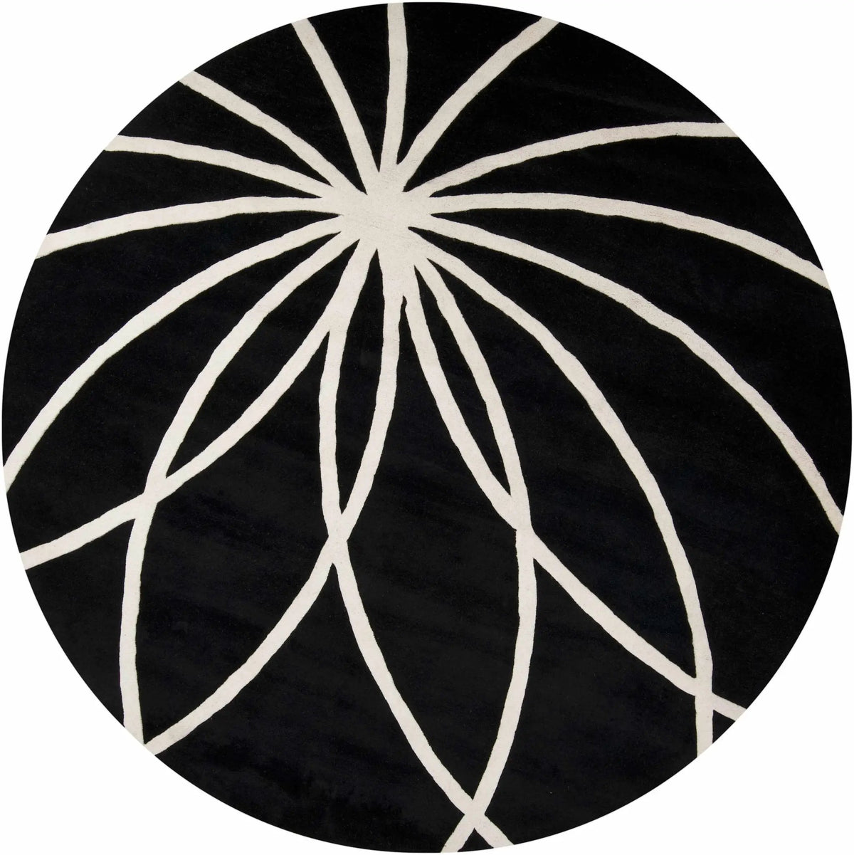 Davison Black Geometric Wool Carpet, photo 10 of 23