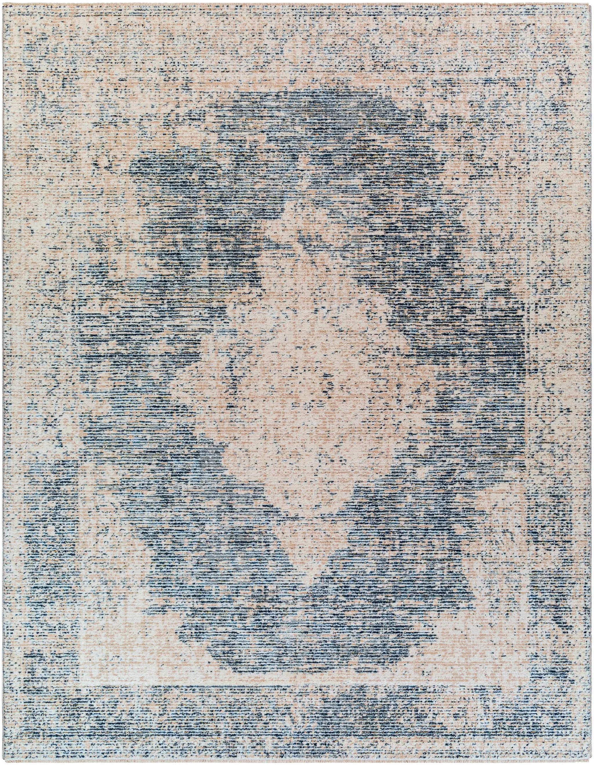 Herricks Denim Medallion Area Rug - Clearance by Boutique Rugs