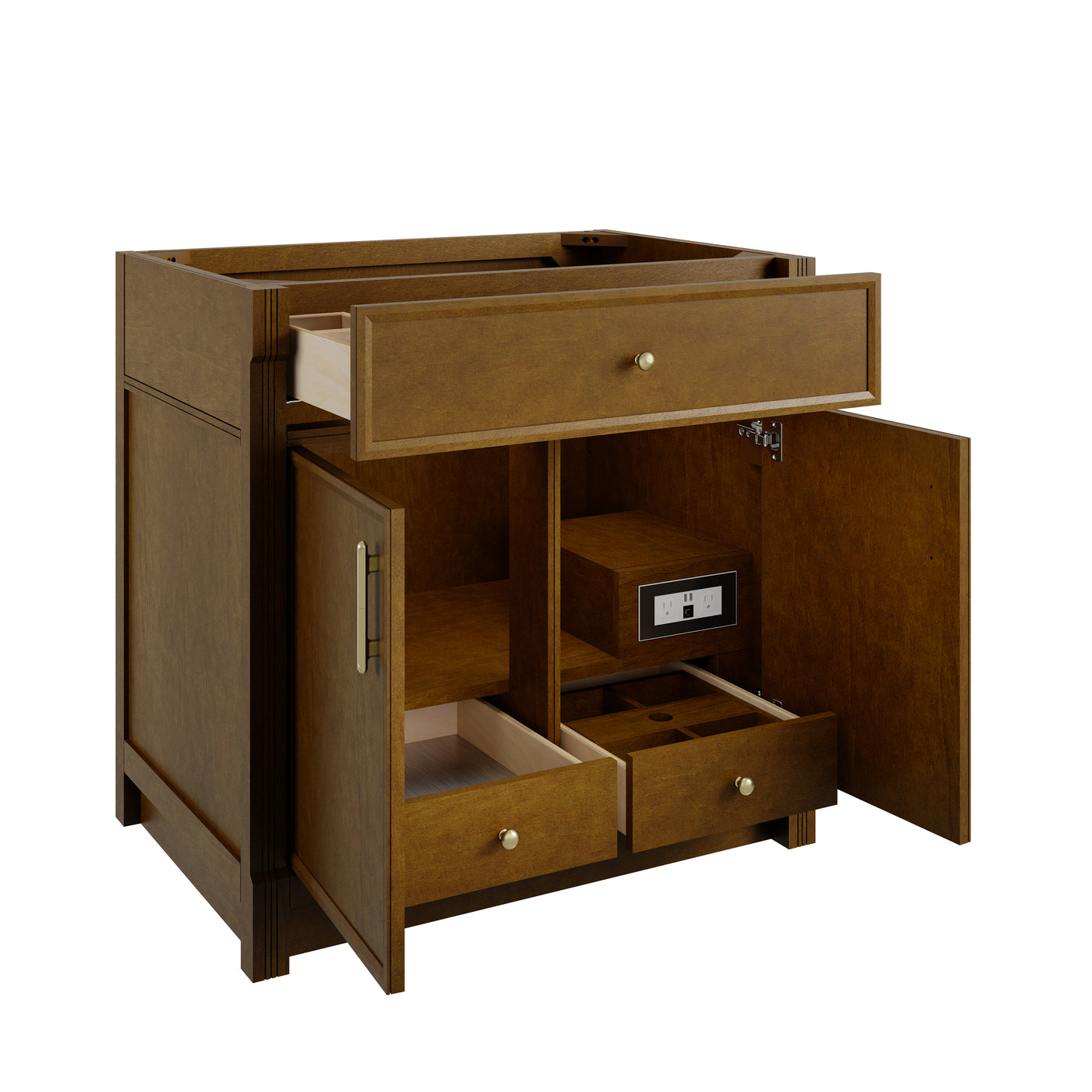 James Martin Bellshire 36" Single Bathroom Vanity, Honey Oak, view 16