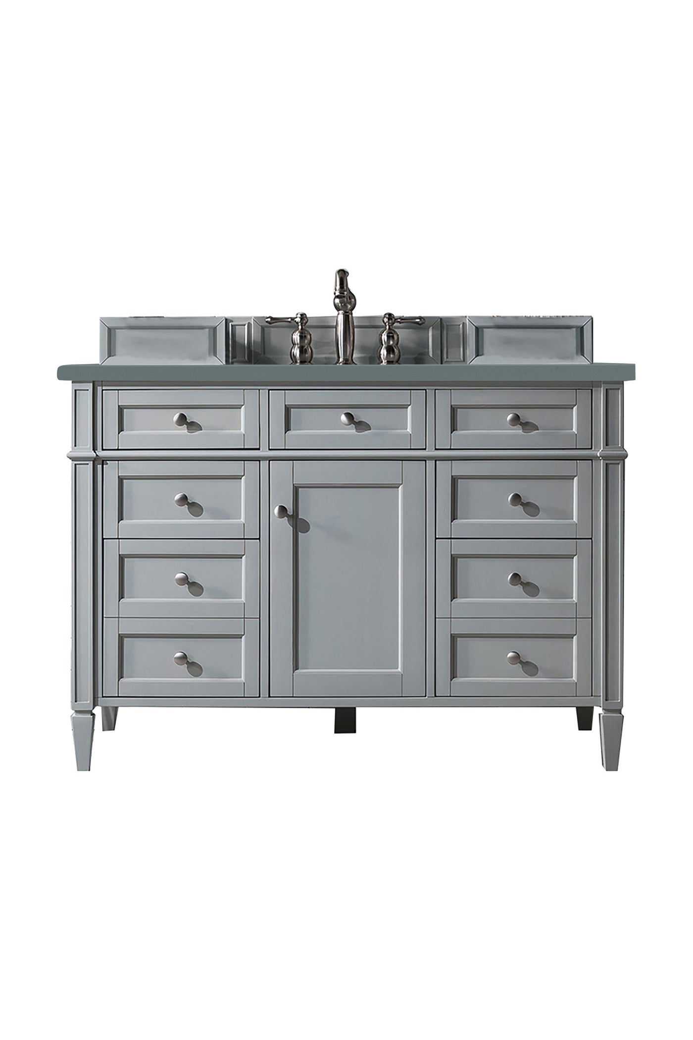 James Martin Brittany 48" Single Bathroom Vanity, Urban Gray with Cala Blue countertop