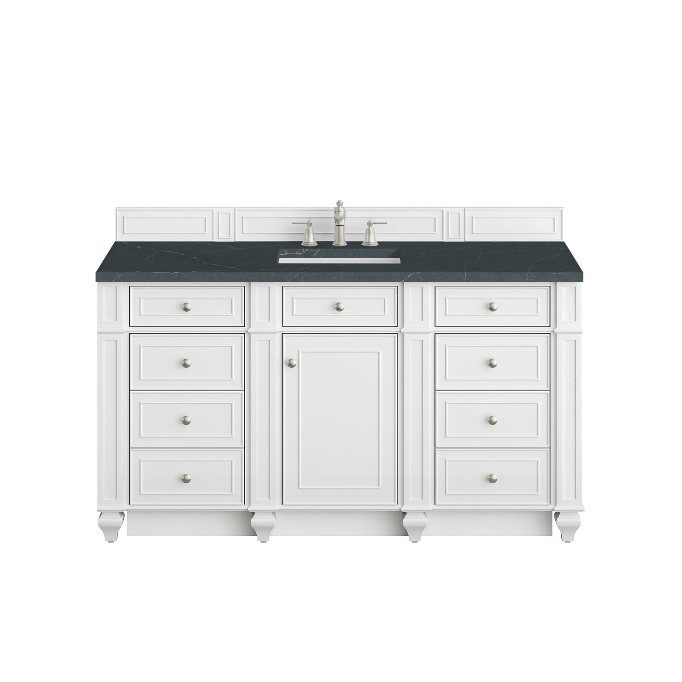 James Martin Bristol 60" Single Bathroom Vanity, Bright White, view 26