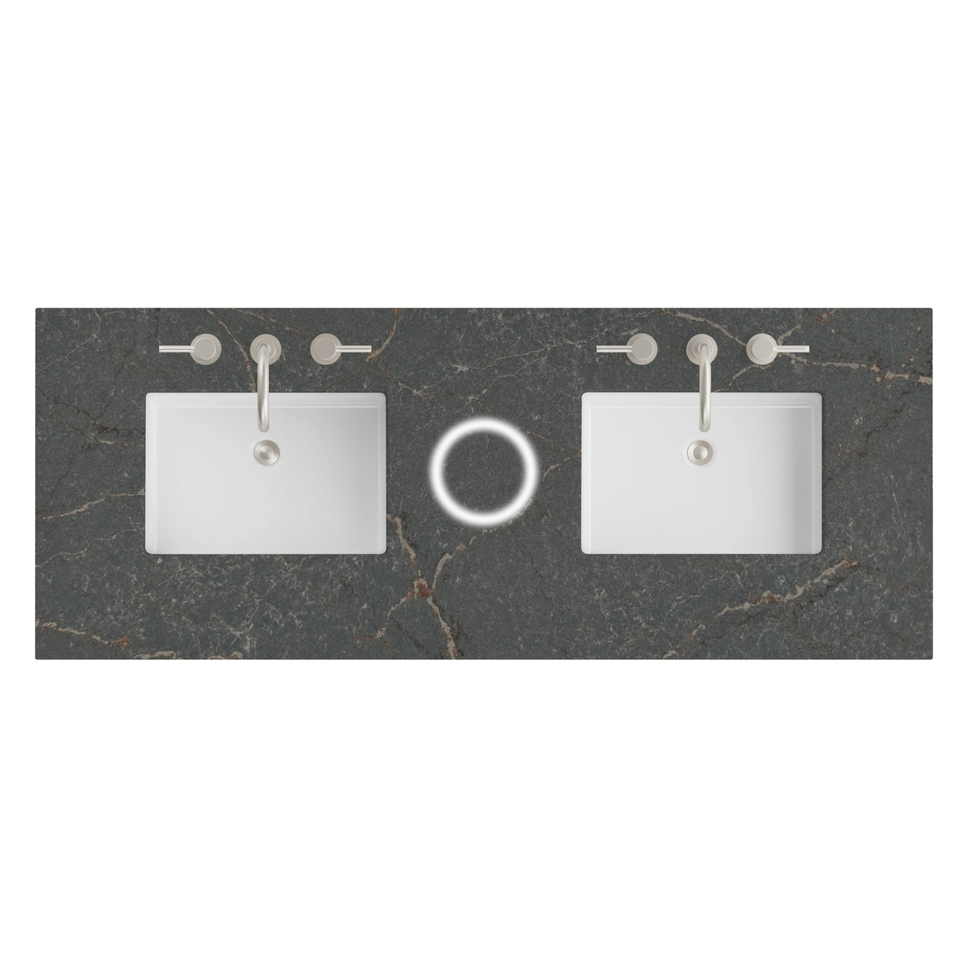 James Martin 60" Double Vanity Top with Parisien Bleu (FreePower) countertop