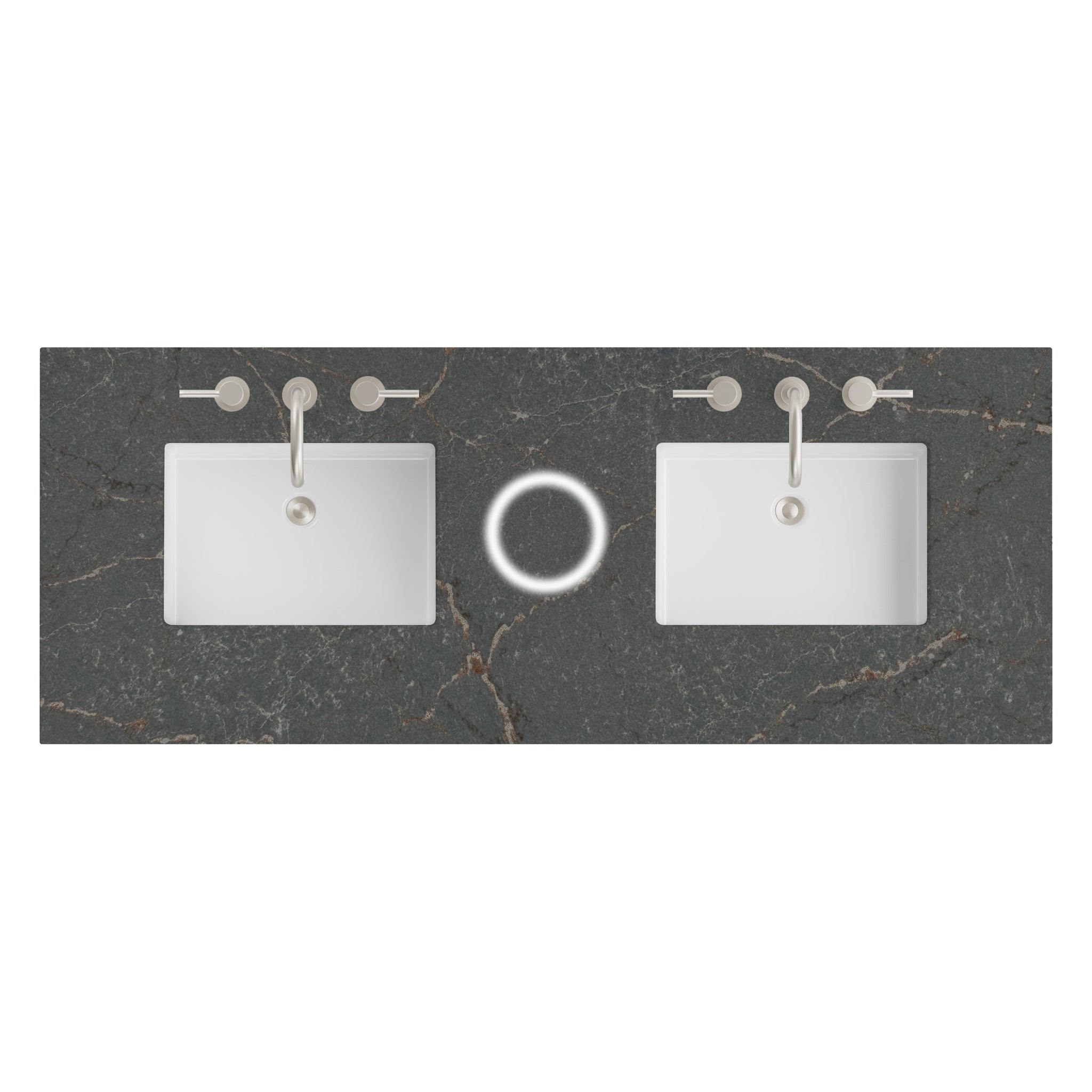 James Martin 60" Double Vanity Top with Parisien Bleu (FreePower) countertop