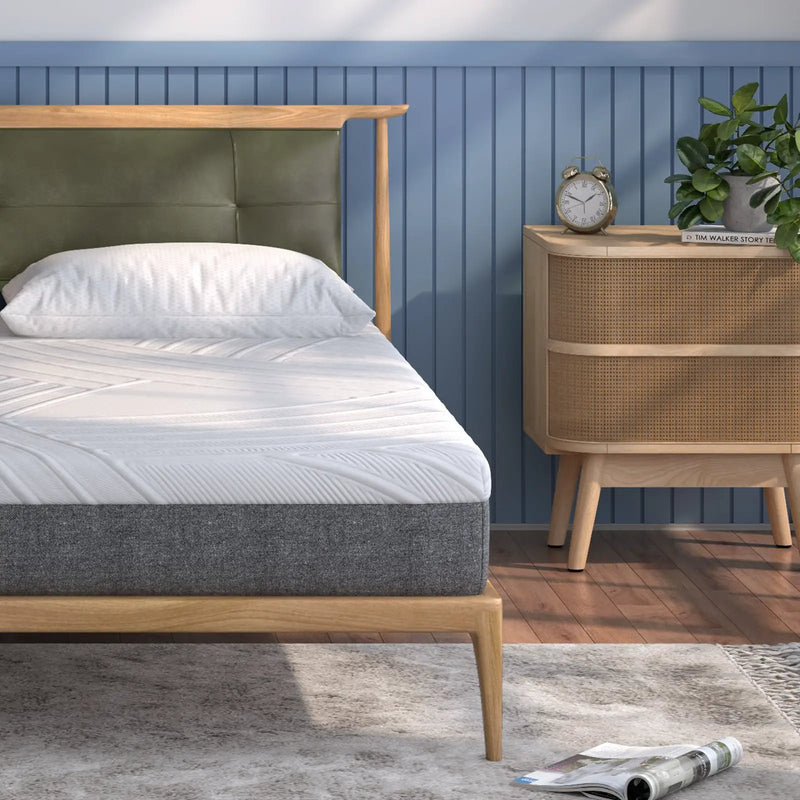 75L x 54W x 8H Memory Foam Mattress with Jacquard Fabric Cover by DirectDeals