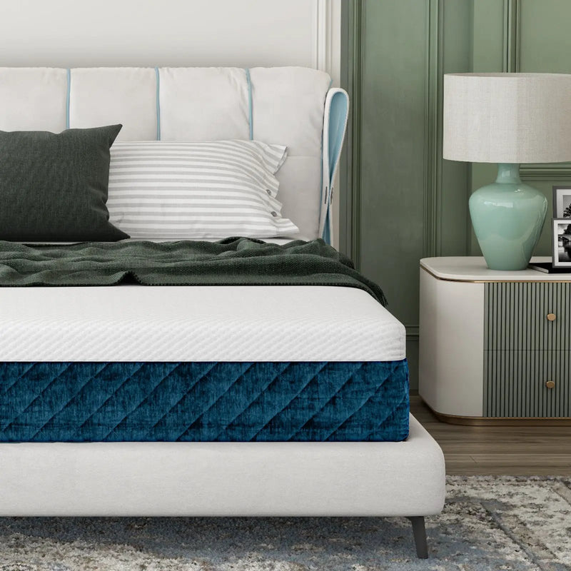 10 Inch Mattress with Jacquard Fabric Cover in a Box by DirectDeals
