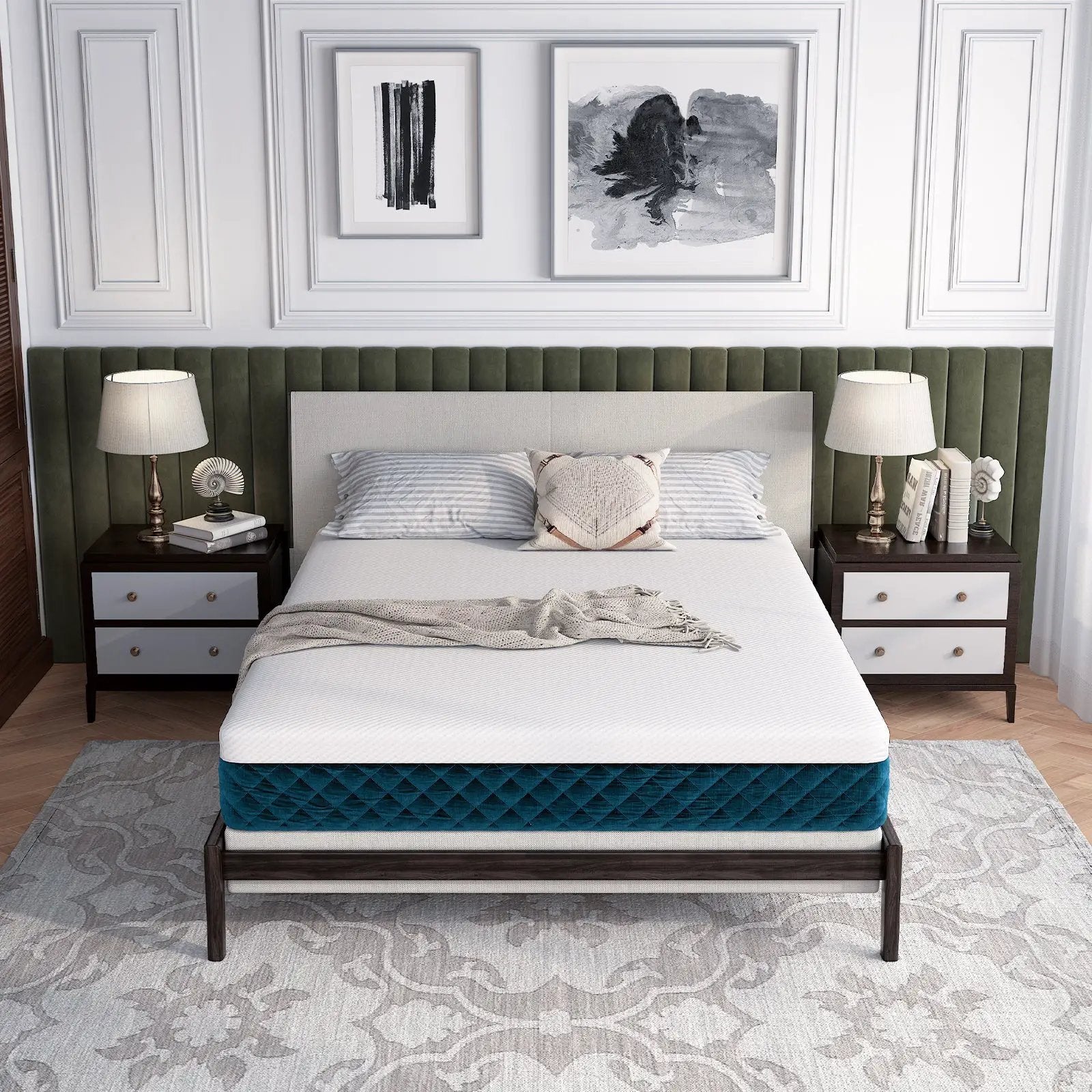 10 Inch Mattress with Jacquard Fabric Cover in a Box by DirectDeals