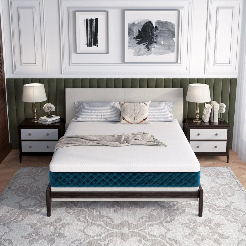 10 Inch Mattress with Jacquard Fabric Cover in a Box by DirectDeals