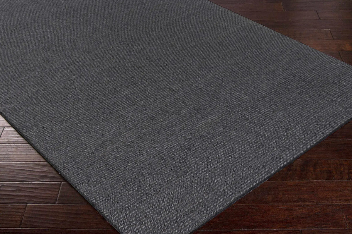 Brockton Solid Night Blue Wool Rug, photo 15 of 16