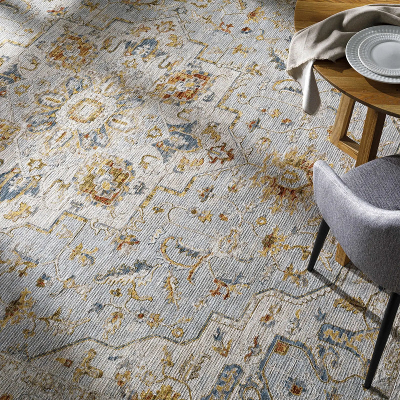 Huguley Floral Cream Luxe Rug by Boutique Rugs