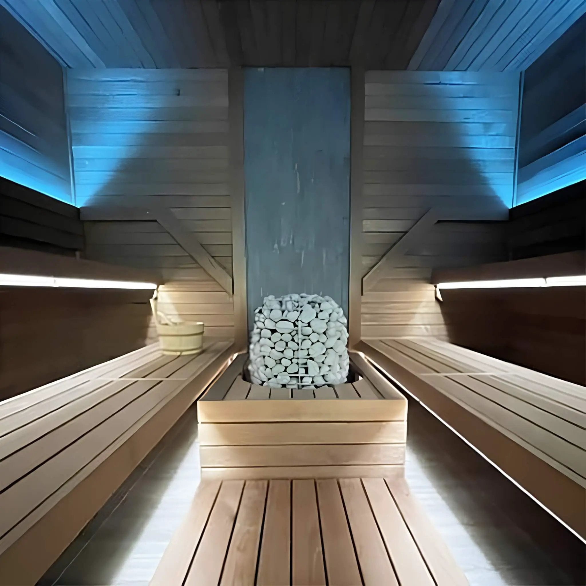 Huum Hive Premium Floor-Mounted Sauna Heater With UKU Control, Extension Box & Sauna Stones (SAK61250) by SAKSBY WHOLESALE