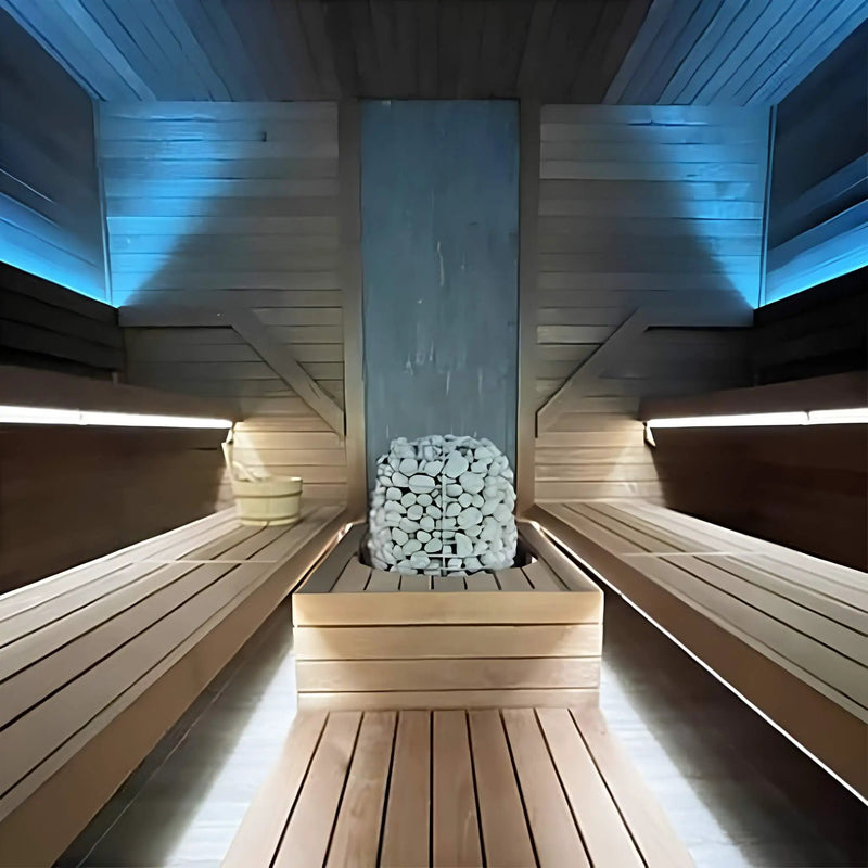 Huum Hive Premium Floor-Mounted Sauna Heater With UKU Control, Extension Box & Sauna Stones (SAK61250) by SAKSBY WHOLESALE