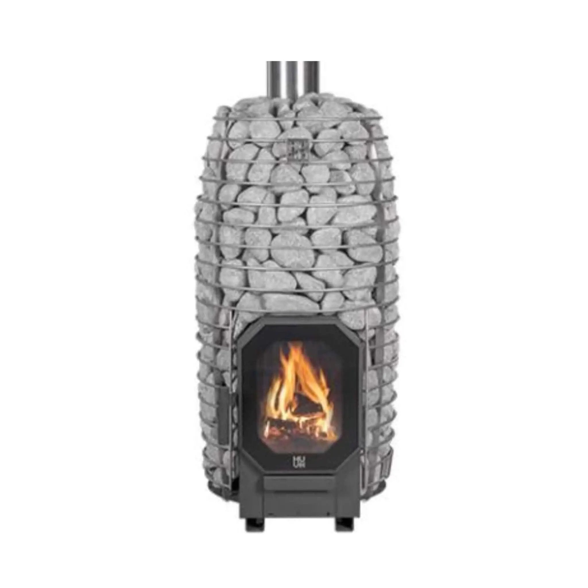Huum Hive Flow Mini LS 8.5KW Wood-Burning Sauna Stove With Firebox Extension & Sauna Stones [H1018012] (SAK60257) by SAKSBY WHOLESALE