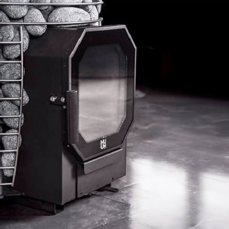 Huum Hive Flow LS 9.8KW Wood-Burning Sauna Stove With Firebox Extension & Sauna Stones [H1016012] (SAK53412) by SAKSBY WHOLESALE