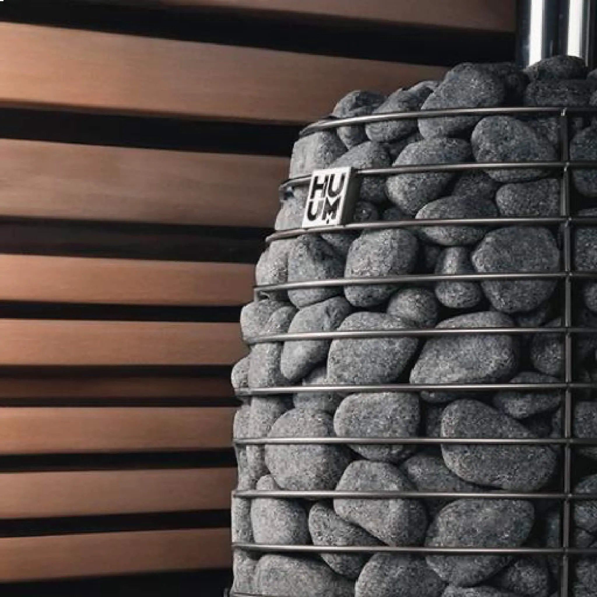 Huum Hive Flow Mini 8.5KW Wood-Burning Sauna Stove With Ash Drawer & Sauna Stones [H1017012] (SAK17895) by SAKSBY WHOLESALE
