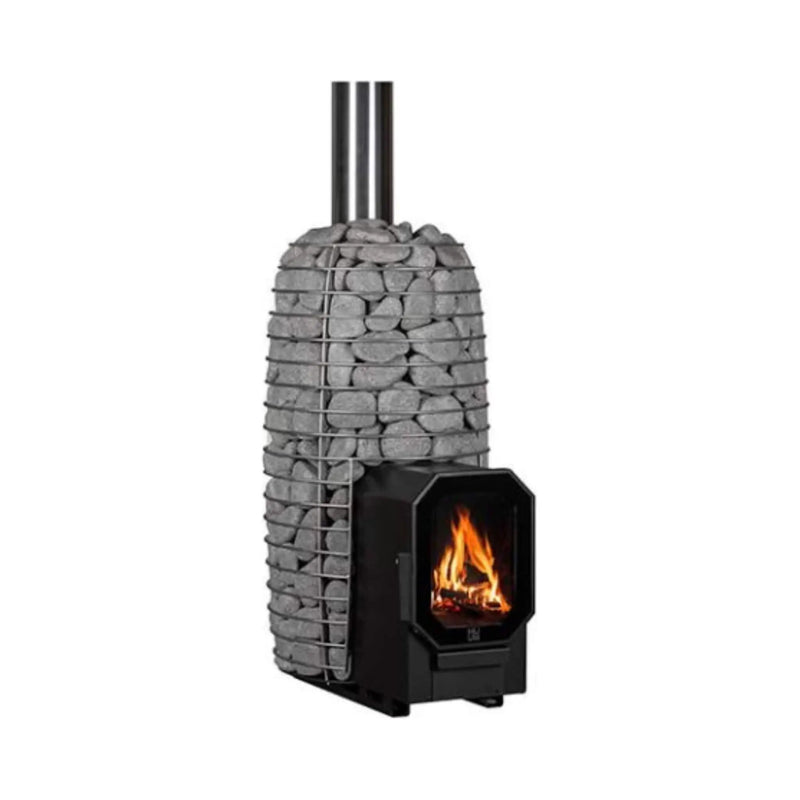 Huum Hive Flow Mini LS 8.5KW Wood-Burning Sauna Stove With Firebox Extension & Sauna Stones [H1018012] (SAK60257) by SAKSBY WHOLESALE