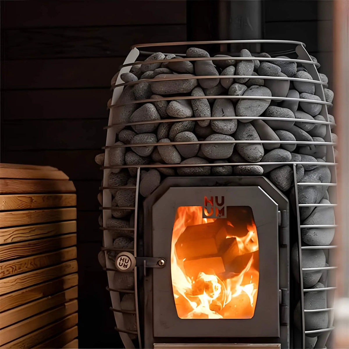 Huum Hive Wood Series Stainless Steel Sauna Stove With Sauna Stones (SAK67159) by SAKSBY WHOLESALE