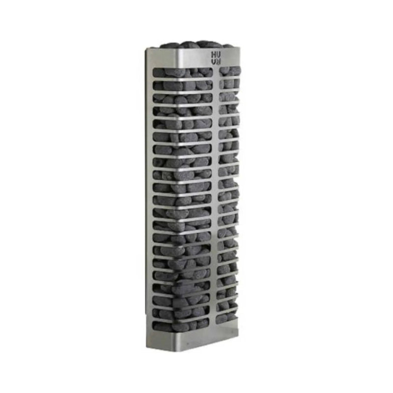 Huum Steel Mini Series 4 Stainless Steel Wall Mount 3.5KW Sauna Heater With Digital Controller & Sauna Stones (SAK91573) by SAKSBY WHOLESALE