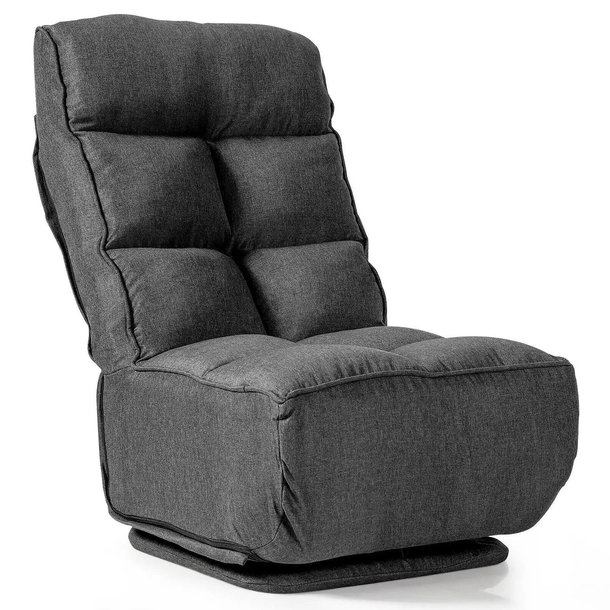 360-Degree Swivel Folding Floor Chair with 6 Adjustable Positions, photo 8 of 24