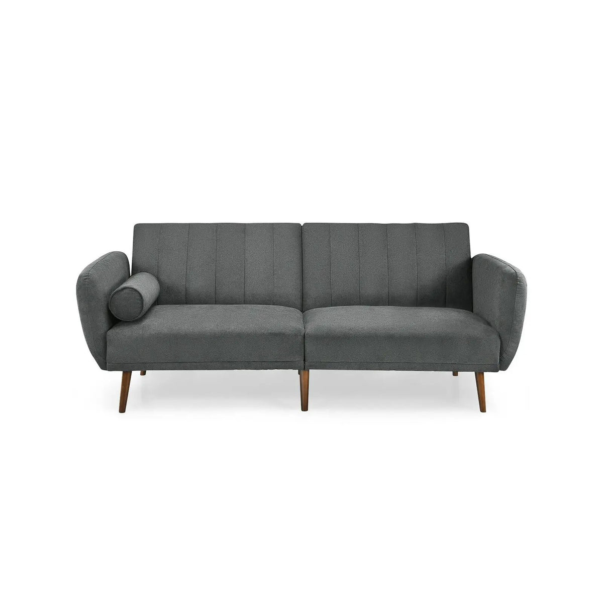 Convertible Futon Sofa Bed Adjustable Couch Sleeper with Wood Legs, photo 3 of 10