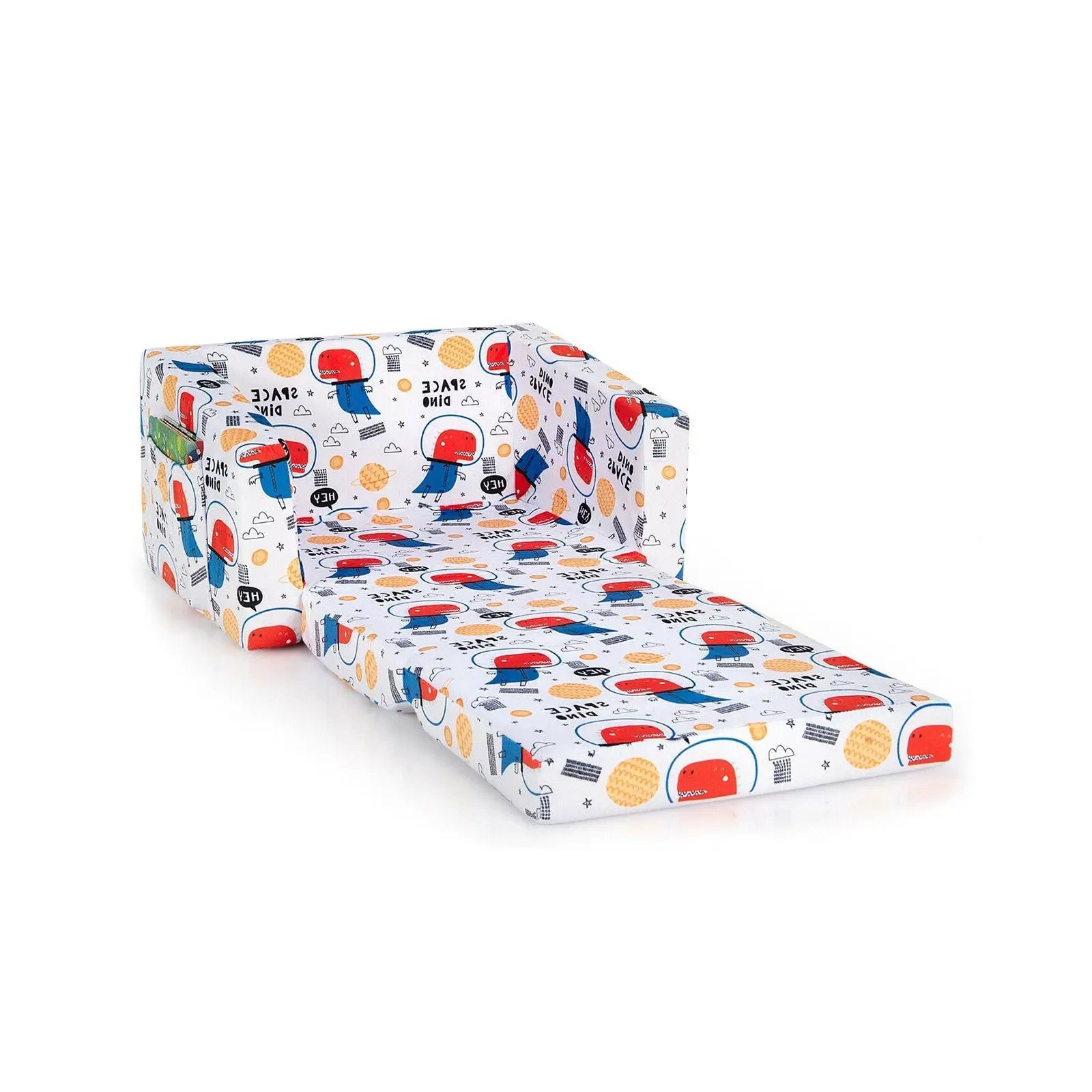 2-in-1 Convertible Kids Sofa with Velvet Fabric by DirectDeals
