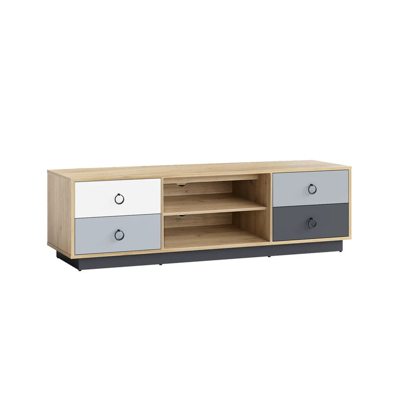 Modern 55 Inch TV Stand with 2 Storage Cabinets for TVs up to 60 Inch by DirectDeals