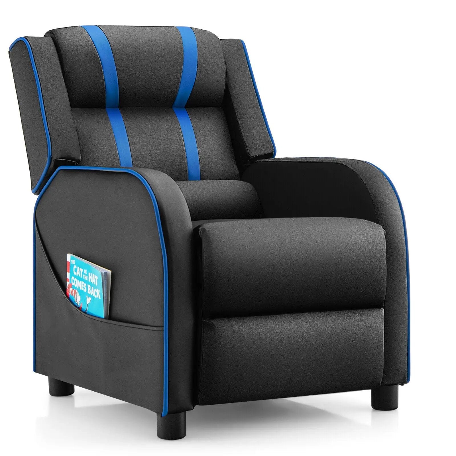 Kids Recliner Chair with Side Pockets and Footrest by DirectDeals