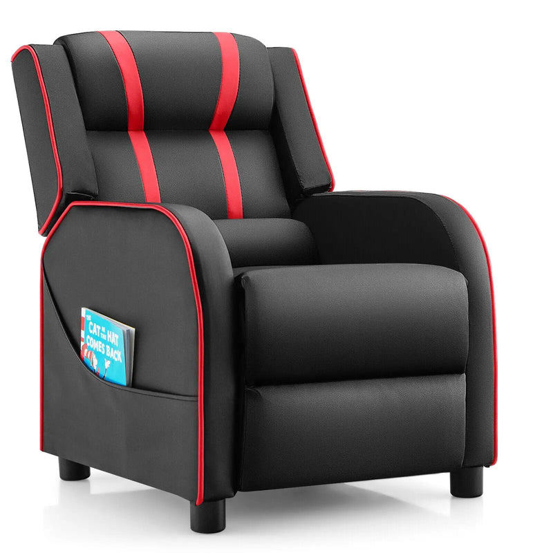 Kids Recliner Chair with Side Pockets and Footrest by DirectDeals