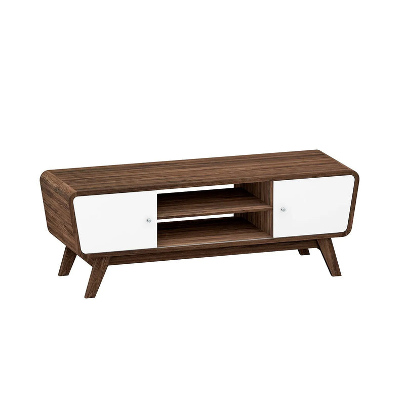 Sliding Door TV Stand with Adjustable Shelf for TVs up to 55 Inch by DirectDeals