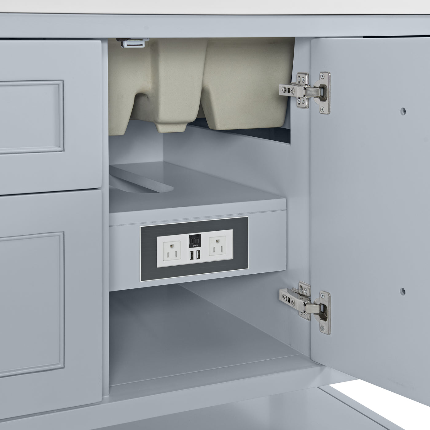 James Martin Breckenridge 72" Double Bathroom Vanity, Serenity Blue, view 22