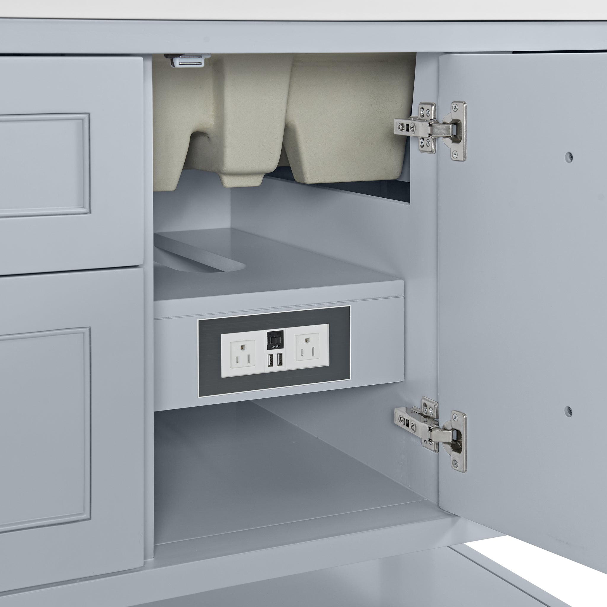 James Martin Breckenridge 72" Double Bathroom Vanity, Serenity Blue, view 22