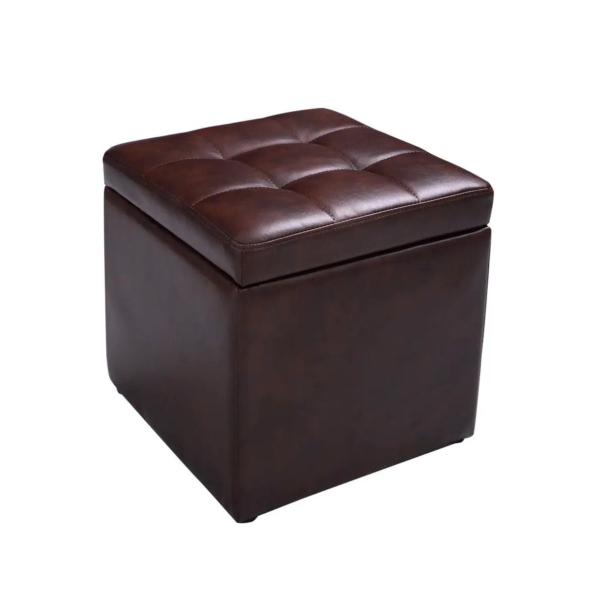 Foldable Cube Ottoman Pouffe Storage Seat, photo 4 of 16