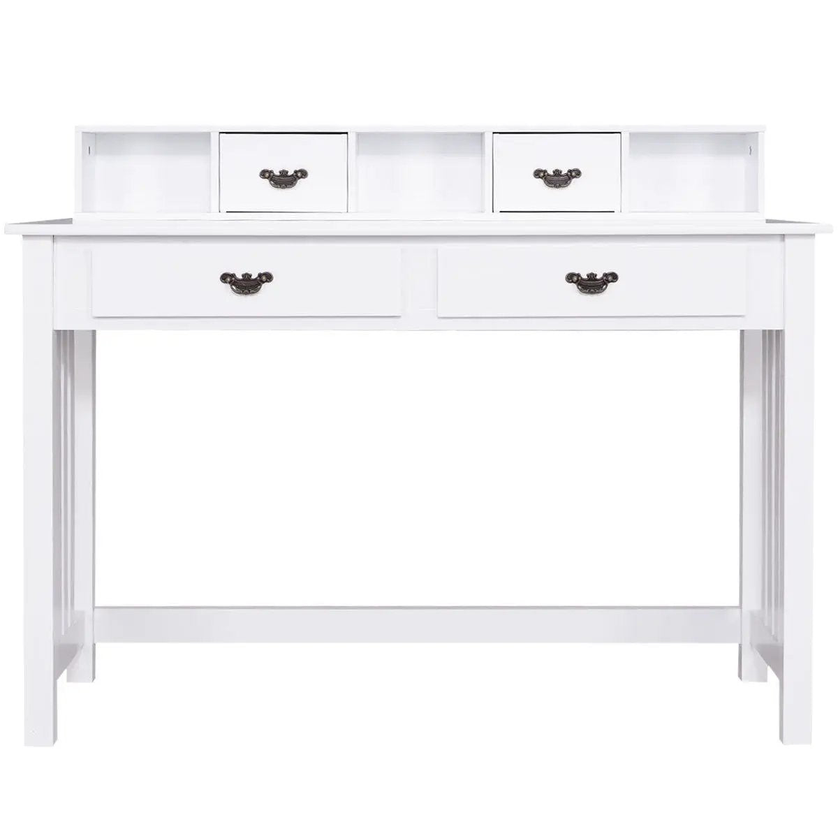 Home Office Writing Desk with 4 Drawer Computer Study Table by DirectDeals