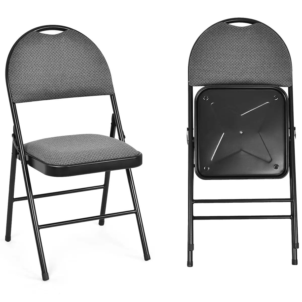 2/4 Pieces Padded Folding Dining Chairs with Backrest, photo 9 of 16